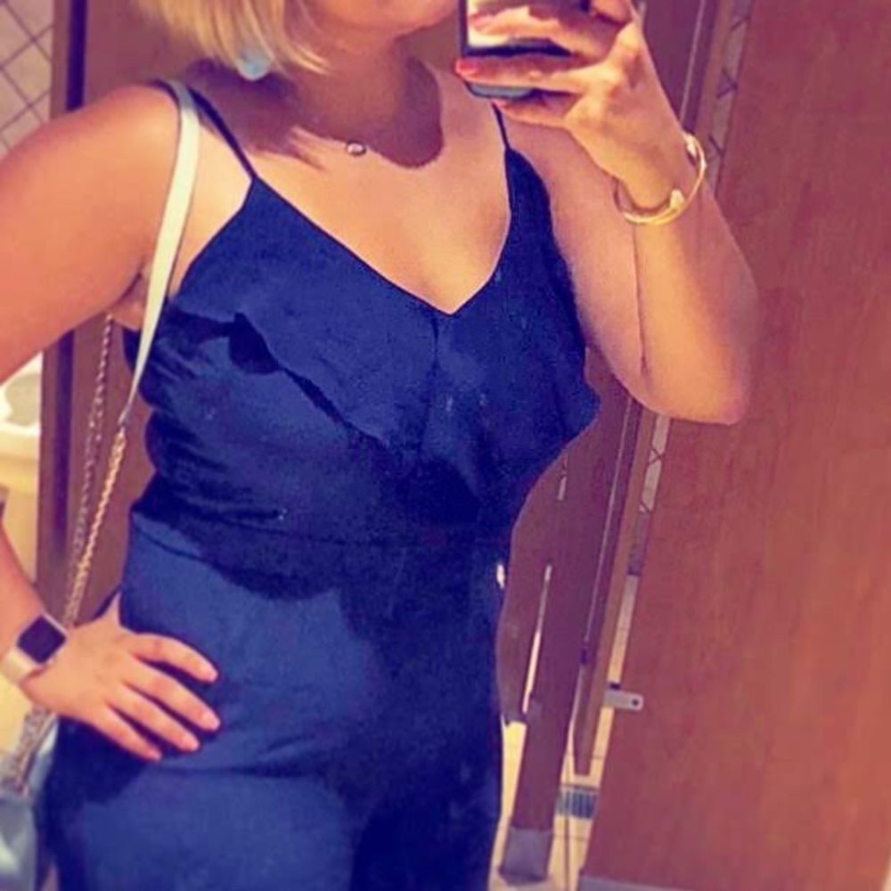 Navy color long jumpsuits